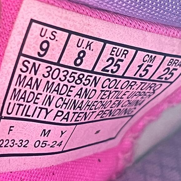 Skechers Slip-ins Bounder Blue Pink Kids Sneakers Comfort Shoes Youth Size 9 - Picture 9 of 10